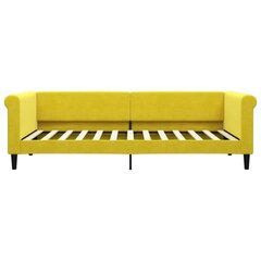 Sofa-lova vidaXL, 90x200 cm, geltona kaina ir informacija | Lovos | pigu.lt