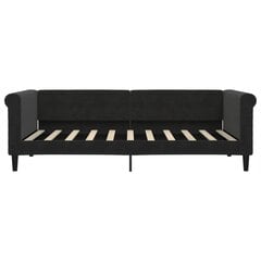 Sofa-lova vidaXL, 90x190 cm, juoda цена и информация | Кровати | pigu.lt