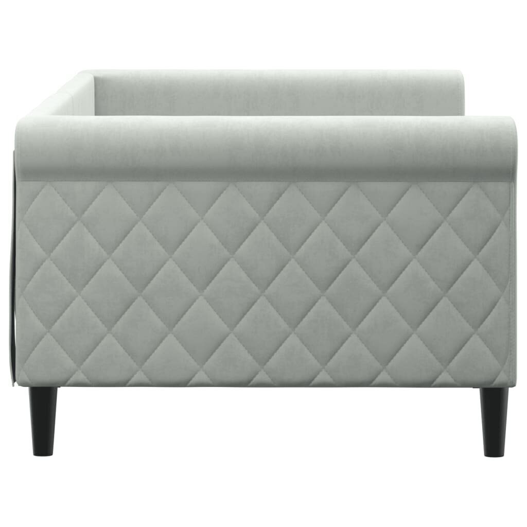 Sofa-lova vidaXL, 90x200 cm, pilka kaina ir informacija | Lovos | pigu.lt