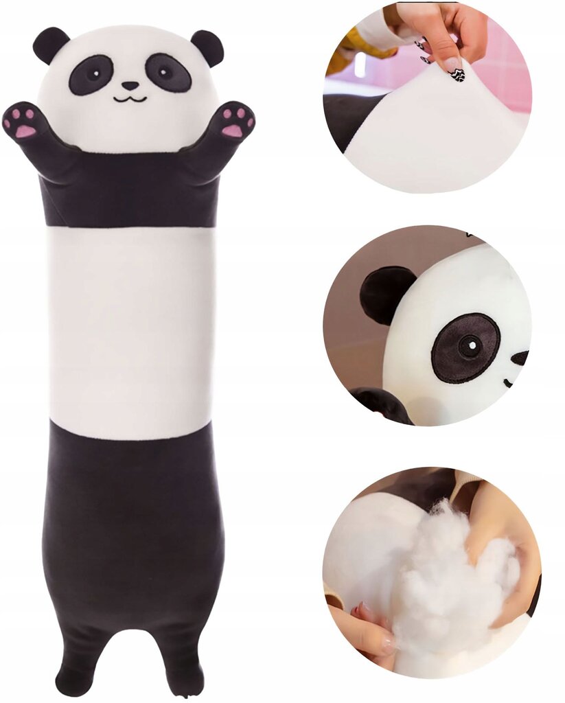 Pliušinė žaislinė pagalvė Panda 90cm kaina ir informacija | Minkšti (pliušiniai) žaislai | pigu.lt