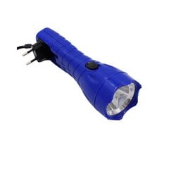 Įkraunamas LED žibintuvėlis, mėlynas цена и информация | Фонарики, прожекторы | pigu.lt