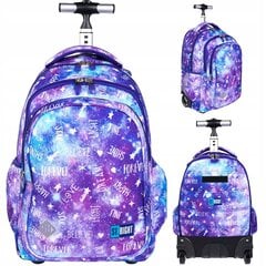 Mokyklinė kuprinė su ratukais St.Right TB-01 Galaxy Girl 657047, 43x32x26 cm цена и информация | Школьные рюкзаки, спортивные сумки | pigu.lt