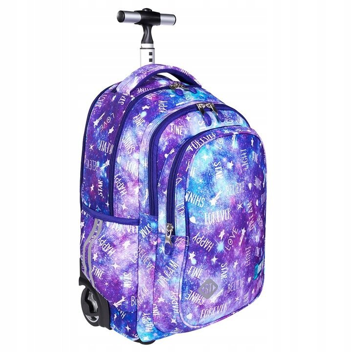 Mokyklinė kuprinė su ratukais St.Right TB-01 Galaxy Girl 657047, 43x32x26 cm цена и информация | Kuprinės mokyklai, sportiniai maišeliai | pigu.lt