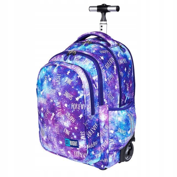 Mokyklinė kuprinė su ratukais St.Right TB-01 Galaxy Girl 657047, 43x32x26 cm kaina ir informacija | Kuprinės mokyklai, sportiniai maišeliai | pigu.lt