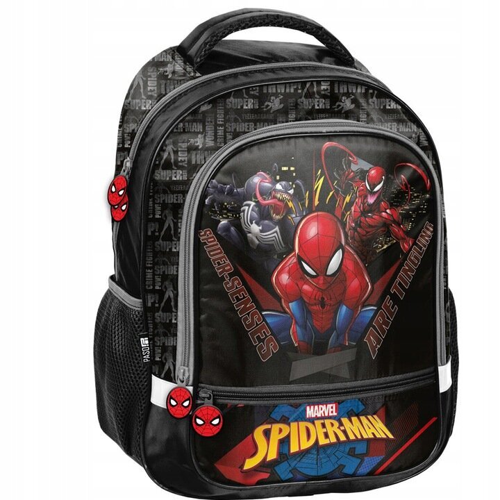 Mokyklinė kuprinė Paso Spiderman SP22NN-260, 41x31x15 cm цена и информация | Kuprinės mokyklai, sportiniai maišeliai | pigu.lt