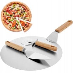 Набор для сервировки пиццы, 3 части цена и информация | Посуда, тарелки, обеденные сервизы | pigu.lt