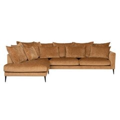 Kampinė sofa Home4You, ruda kaina ir informacija | Minkšti kampai | pigu.lt