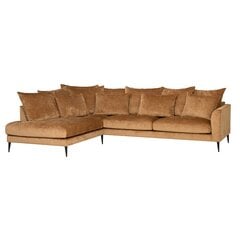 Kampinė sofa Home4You, ruda kaina ir informacija | Minkšti kampai | pigu.lt