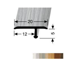 Алюминиевый профиль для соединения покрытий EB 291 H33 Kuberit, цвет беленого дуба цена и информация | Профили соединения | pigu.lt