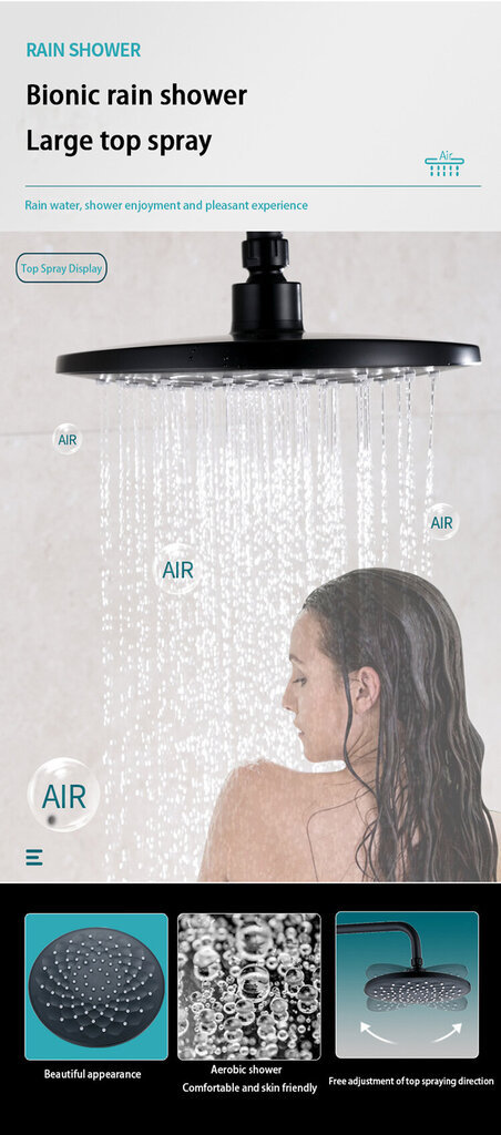 Dušo ir vonios įrenginio rinkinys Tavalax d1 kaina ir informacija | Dušo komplektai ir panelės | pigu.lt