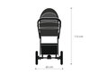Vaikiškas universalus vežimėlis Lonex SOFT 3in1, dark grey kaina ir informacija | Vežimėliai | pigu.lt
