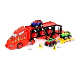 Sunkvežimis - tralas su mašinėlėmis kaina ir informacija | Žaislai berniukams | pigu.lt