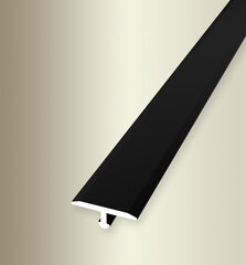 Алюминиевый профиль для соединения покрытий EB 289 F16 Kuberit, 250 cм, черного цвета цена и информация | Профили соединения | pigu.lt