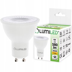 LED lemputė GU10 6W = 60W 580lm 3000K Šilta 36° Lumiled kaina ir informacija | Elektros lemputės | pigu.lt