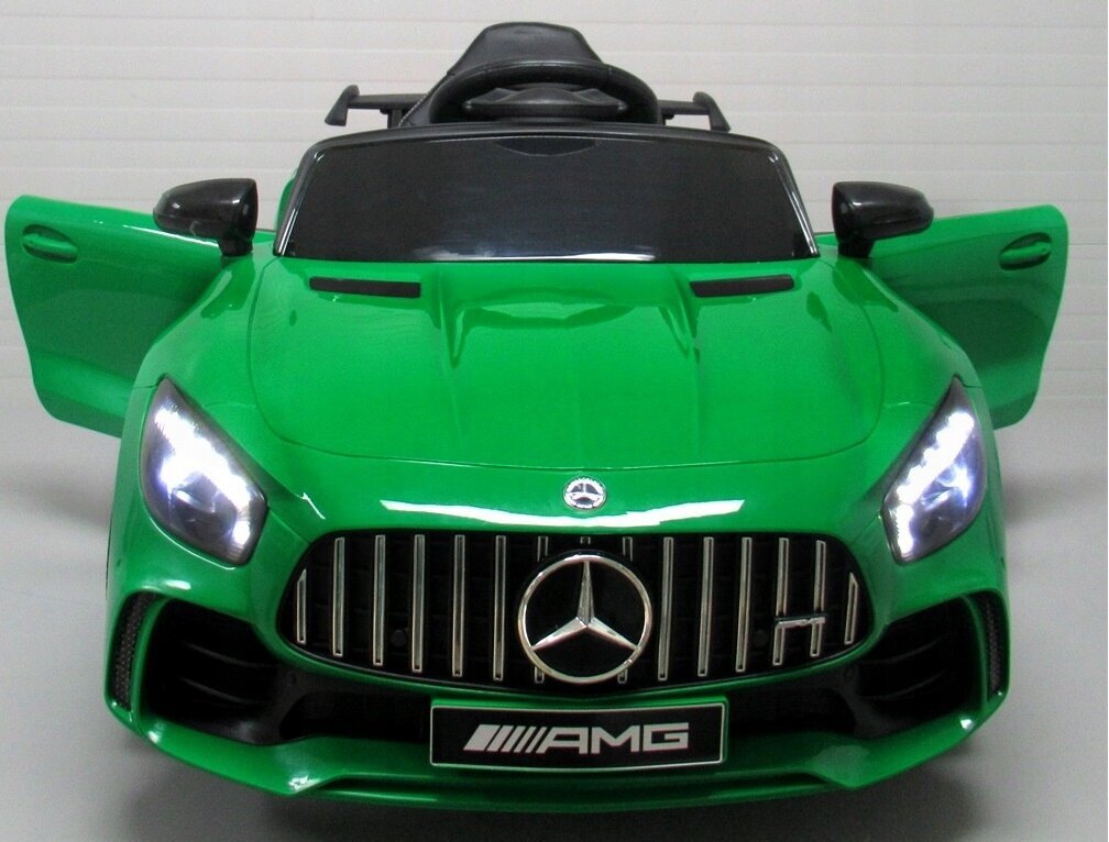 Vienvietis elektromobilis vaikams Mercedes GTR-S Auto Cabrio, žalias kaina ir informacija | Elektromobiliai vaikams | pigu.lt