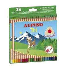 Spalvoti pieštukai Alpino Pri, 24 spalv. kaina ir informacija | Piešimo, tapybos, lipdymo reikmenys | pigu.lt