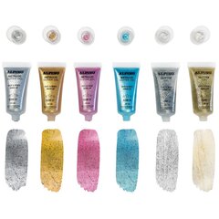 Grimo rinkinys Alpino Metallic+Glitter, 36vnt. kaina ir informacija | Kosmetika vaikams ir mamoms | pigu.lt