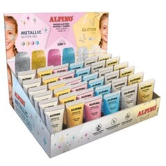 Набор для грима Alpino Metallic+Glitter, 36 шт. цена и информация | Косметика для мам и детей | pigu.lt