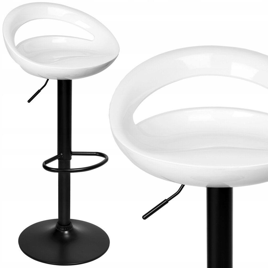 Baro kėdė eHokers, 97 cm, balta kaina ir informacija | Virtuvės ir valgomojo kėdės | pigu.lt