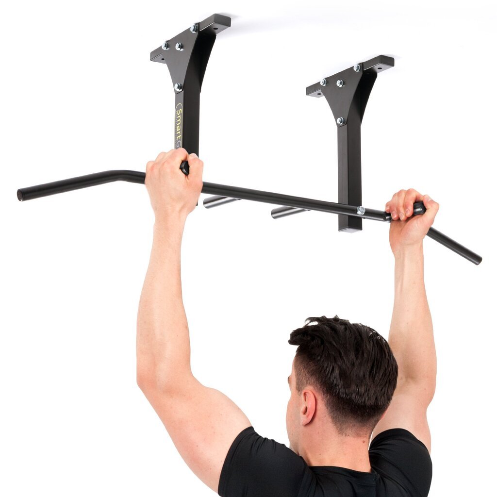 Skersinis prisitraukimams SmartGym SG-12, 188 x 47 cm, juodas kaina ir informacija | Skersiniai | pigu.lt