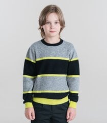 Детский джемпер Boboli 507259*890, серый/черный 8445470277538 цена и информация | Свитеры, жилетки, пиджаки для мальчиков | pigu.lt