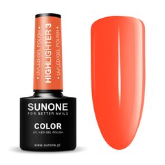 Ilgalaikis gelinis nagų lakas Sunone Highlighter 3 Neon, 5g kaina ir informacija | Nagų lakai, stiprintojai | pigu.lt