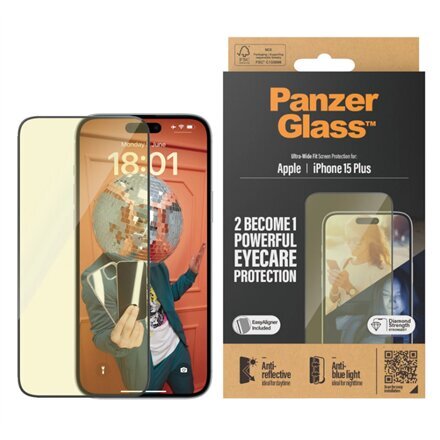 PanzerGlass Eyecare Screen Protection 2815 kaina ir informacija | Apsauginės plėvelės telefonams | pigu.lt