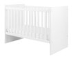 Kūdikio lovytė Kikkaboo Ayla, 70x140 cm, balta kaina ir informacija | Kūdikių lovytės | pigu.lt