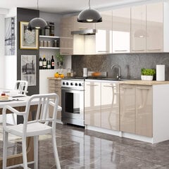 Кухонный шкаф Akord Oliwia W30, белый/коричневый цвет цена и информация | Кухонные шкафчики | pigu.lt