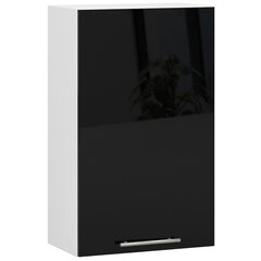 Кухонный шкаф Akord Oliwia W50, белый/черный цвет цена и информация | Кухонные шкафчики | pigu.lt