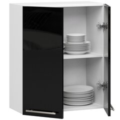 Virtuvinė spintelė Akord Oliwia W60, balta/juoda kaina ir informacija | Virtuvinės spintelės | pigu.lt