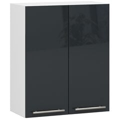 Кухонный шкаф Akord Oliwia W60, белый/черный цвет цена и информация | Кухонные шкафчики | pigu.lt
