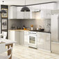 Virtuvinė spintelė Akord Oliwia W60, balta/pilka kaina ir informacija | Virtuvinės spintelės | pigu.lt