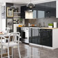 Virtuvinė spintelė Akord Oliwia W80, balta/pilka kaina ir informacija | Virtuvinės spintelės | pigu.lt
