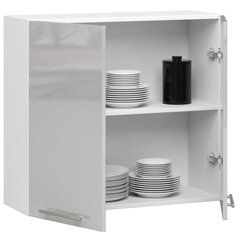 Кухонный шкаф Akord Oliwia W80, белый/серый цвет цена и информация | Кухонные шкафчики | pigu.lt