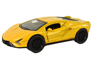 Žaislinis automobilis su frikcine pavara LeanToys, geltonas kaina ir informacija | Žaislai berniukams | pigu.lt