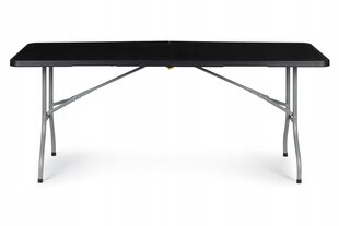 Складной садовый стол ModernHome, 70 см. x 50 см, черный цена и информация | Садовые столы, столики | pigu.lt
