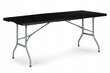 Stalas ModernHome, juodas kaina ir informacija | Lauko stalai, staliukai | pigu.lt