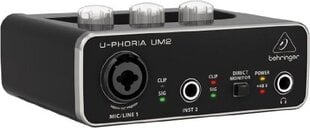 Звуковая карта Behringer U-Phoria UM2 цена и информация | Принадлежности для музыкальных инструментов | pigu.lt