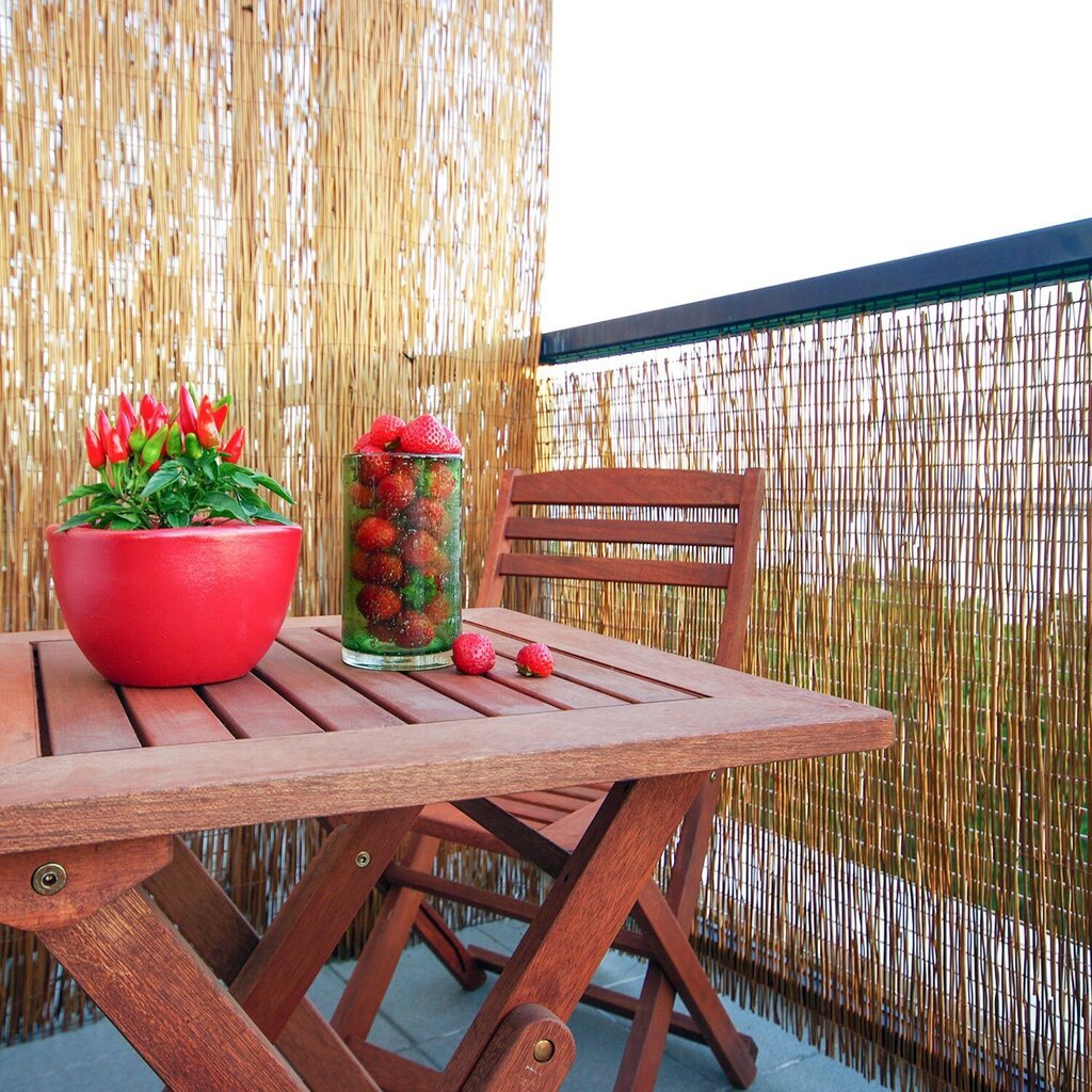 Bambukinė tvora Home4You In garden, 1x3m цена и информация | Tvoros ir jų priedai | pigu.lt