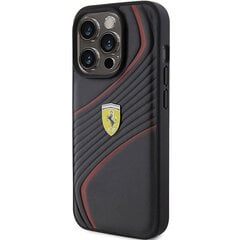 Ferrari FEHCP15LPTWK iPhone 15 Pro 6.1" czarny|black hardcase Twist Metal Logo цена и информация | Чехлы для телефонов | pigu.lt