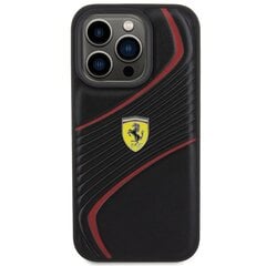 Ferrari FEHCP15LPTWK iPhone 15 Pro 6.1" czarny|black hardcase Twist Metal Logo цена и информация | Чехлы для телефонов | pigu.lt