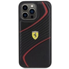 Ferrari FEHCP15XPTWK iPhone 15 Pro Max 6.7" czarny|black hardcase Twist Metal Logo цена и информация | Чехлы для телефонов | pigu.lt