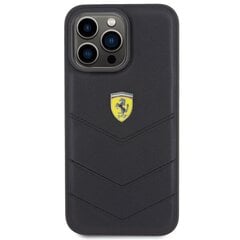 Ferrari FEHCP15XRDUK iPhone 15 Pro Max 6.7" czarny|black hardcase Quilted Metal Logo цена и информация | Чехлы для телефонов | pigu.lt