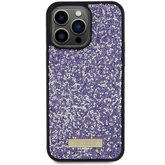 Guess GUHCP15LPFGSBSP iPhone 15 Pro 6.1" fioletowy|purple hardcase Rhinestone Metal Logo цена и информация | Чехлы для телефонов | pigu.lt