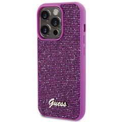 Guess GUHCP15LPMSDGSF iPhone 15 Pro 6.1" fuksja|fuschia hardcase Disco Metal Script цена и информация | Чехлы для телефонов | pigu.lt