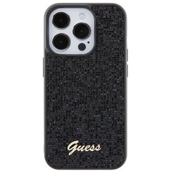 Guess GUHCP15LPMSDGSK iPhone 15 Pro 6.1" czarny|black hardcase Disco Metal Script цена и информация | Чехлы для телефонов | pigu.lt