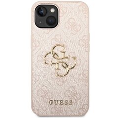 Guess GUHCP15M4GMGPI iPhone 15 Plus 6.7" różowy|pink hardcase 4G Big Metal Logo цена и информация | Чехлы для телефонов | pigu.lt
