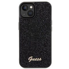 Guess GUHCP15SPMSDGSK iPhone 15 6.1" czarny|black hardcase Disco Metal Script цена и информация | Чехлы для телефонов | pigu.lt