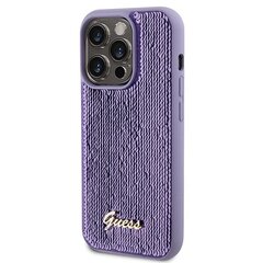 Guess GUHCP15XPSFDGSU iPhone 15 Pro Max 6.7" fioletowy|purple hardcase Sequin Script Metal цена и информация | Чехлы для телефонов | pigu.lt